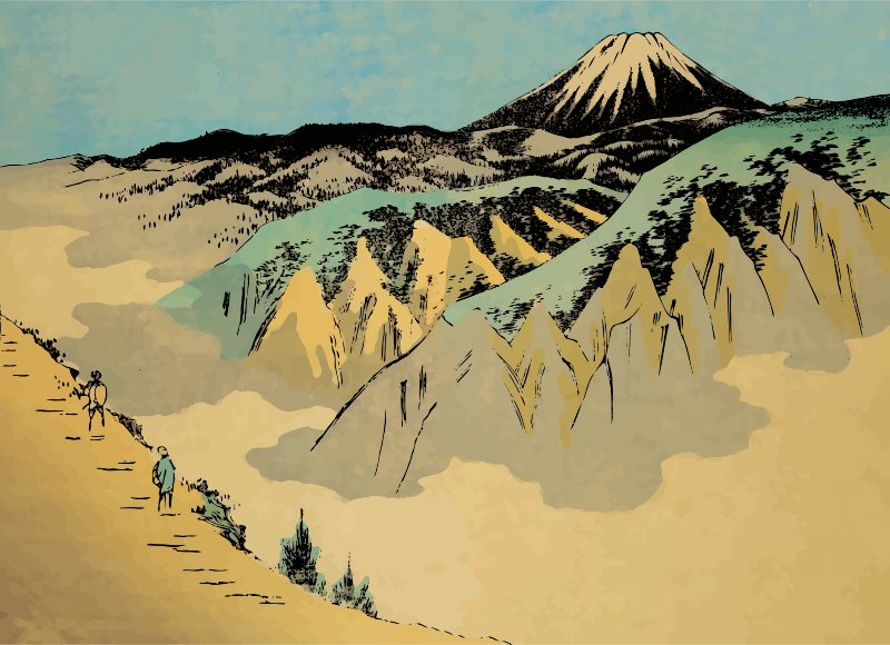 Mount Fuji svg #10, Download drawings