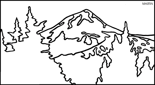 Mount Hood coloring #3, Download drawings