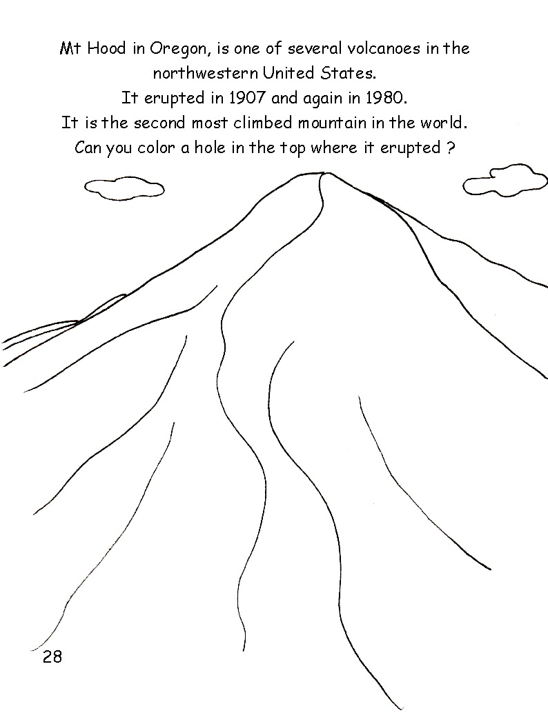 Mount Hood coloring #17, Download drawings