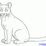 Mountain Lion coloring #5, Download drawings