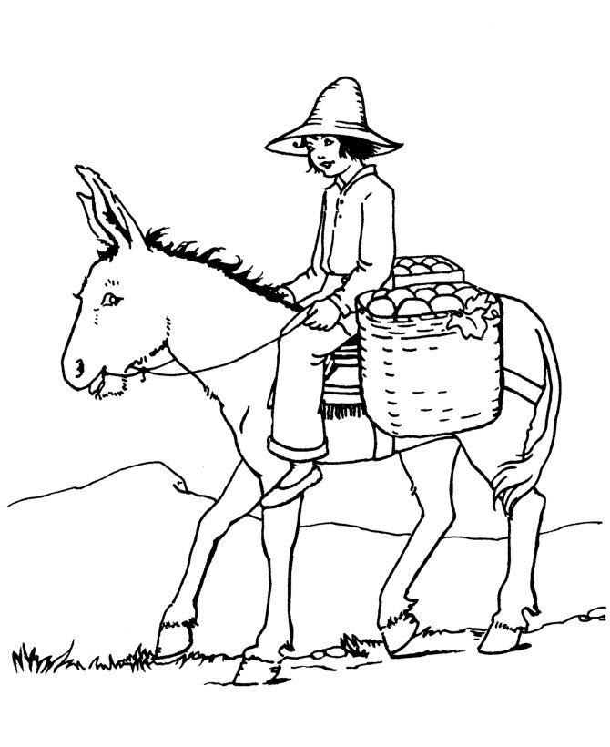 Mule coloring #9, Download drawings