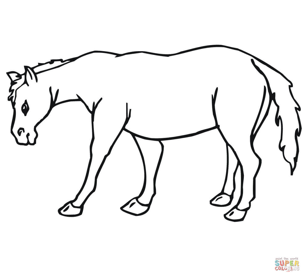 Mule coloring #15, Download drawings