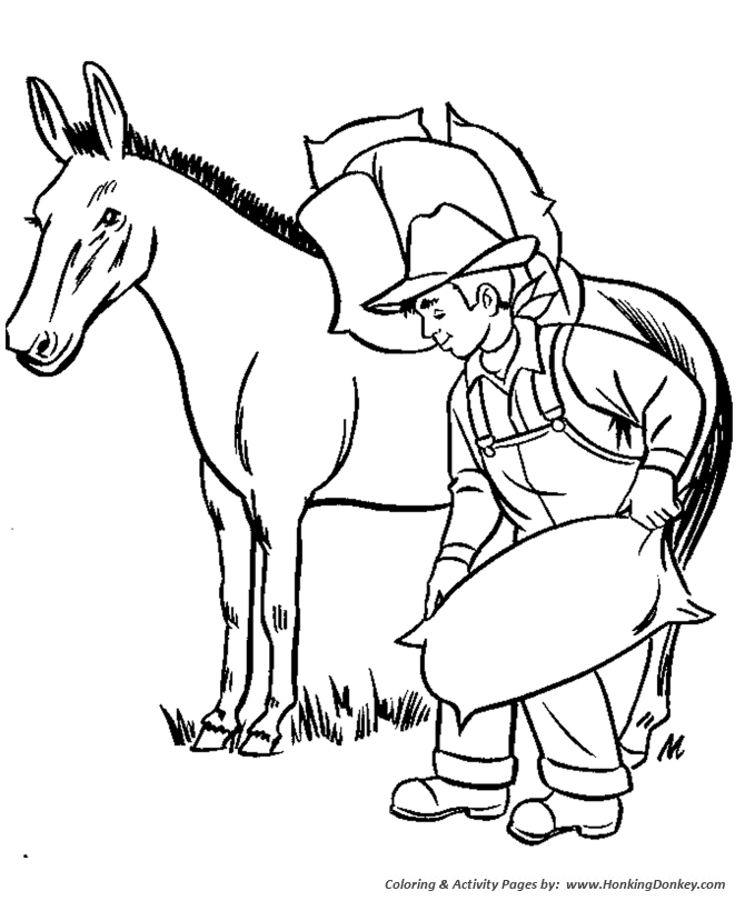 Mule coloring #20, Download drawings