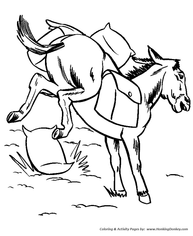 Mule coloring #19, Download drawings