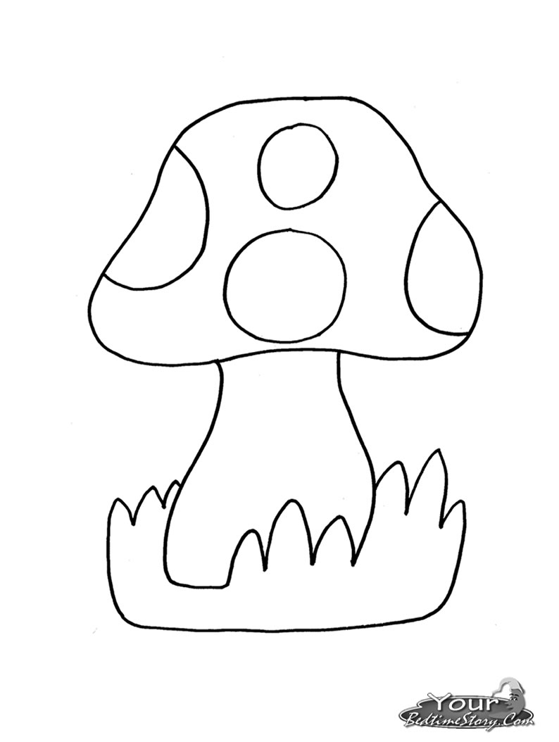 Mushroom coloring #12, Download drawings
