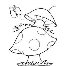 Mushroom coloring #3, Download drawings