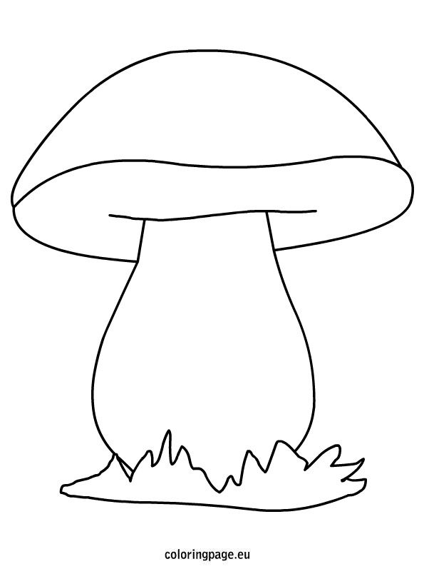 Mushroom coloring #1, Download drawings