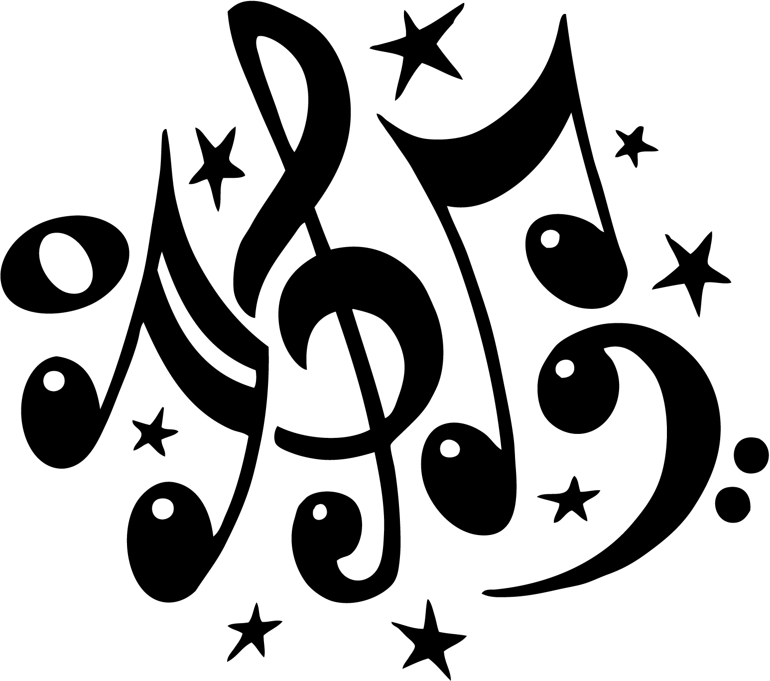 Music clipart #3, Download drawings