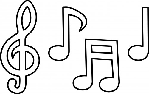 Music Notes coloring #7, Download drawings