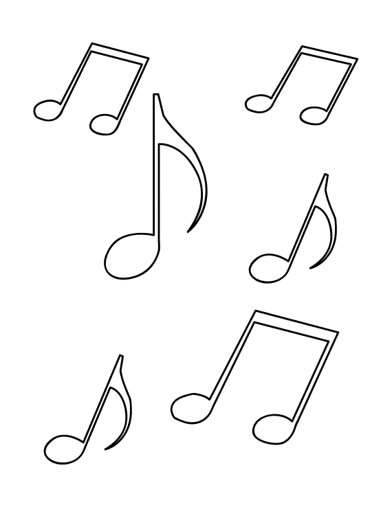 Music Notes coloring #18, Download drawings