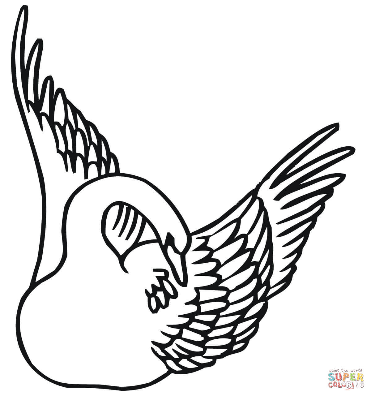 Mute Swan coloring #6, Download drawings