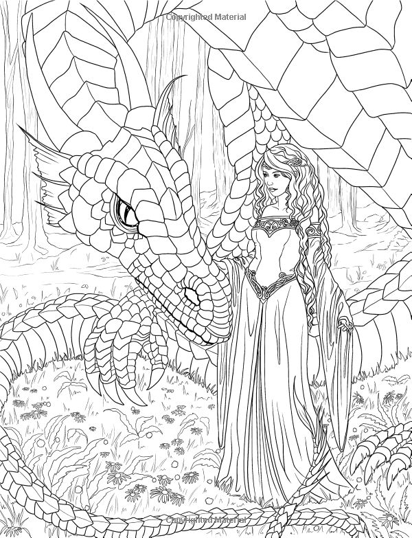 Mystical Dragon coloring #2, Download drawings