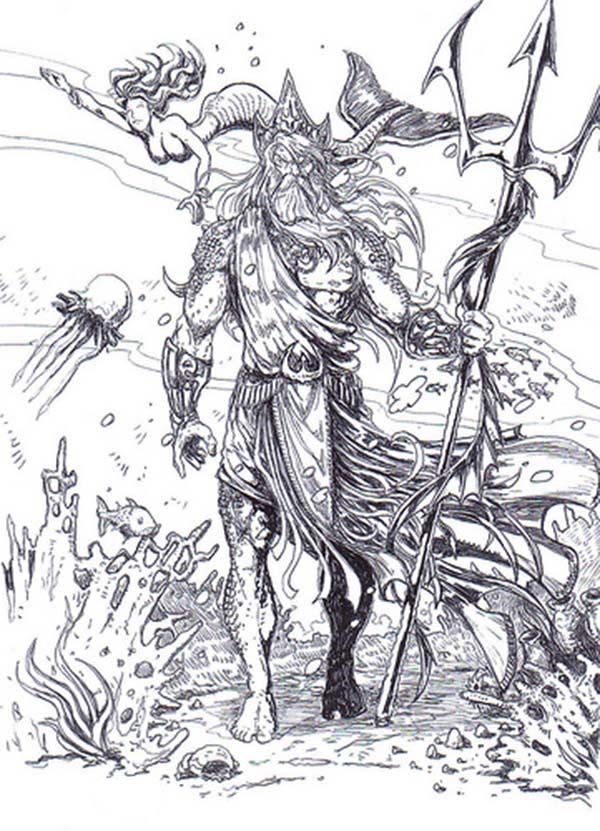 Mythology coloring #6, Download drawings