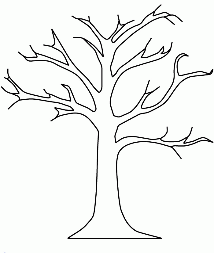 Naked Tree coloring #1, Download drawings