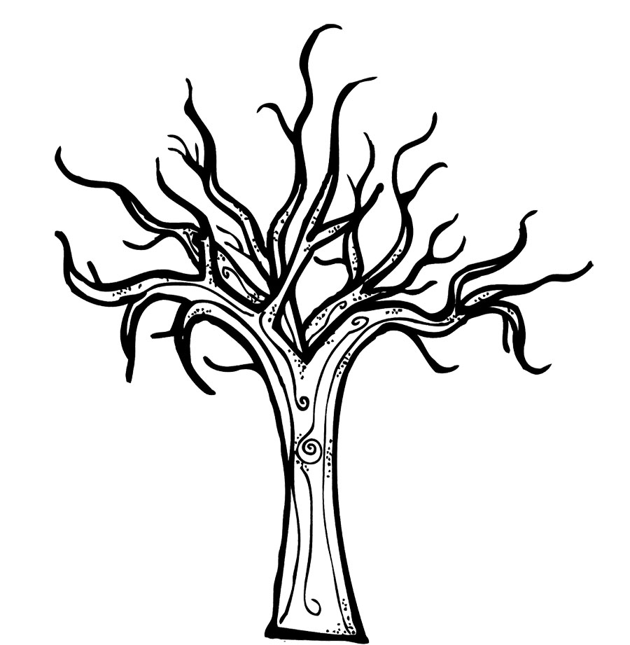 Naked Tree coloring #17, Download drawings