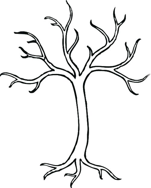 Naked Tree coloring #19, Download drawings