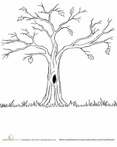 Naked Tree coloring #6, Download drawings