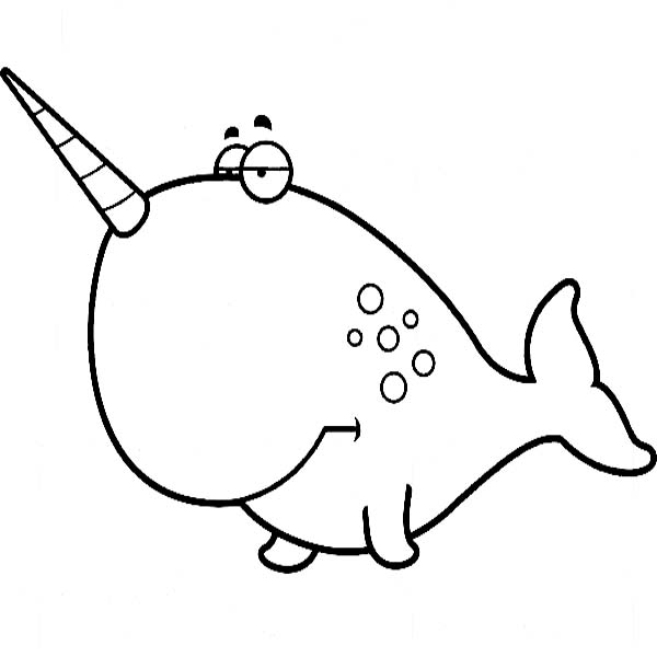 Narwhal coloring #9, Download drawings