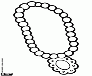 Necklace coloring #14, Download drawings