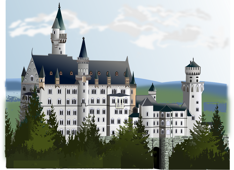 Neuschwanstein Castle svg #4, Download drawings