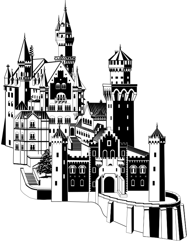 Neuschwanstein Castle svg #16, Download drawings