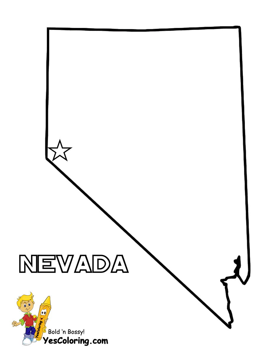 Nevada coloring #14, Download drawings