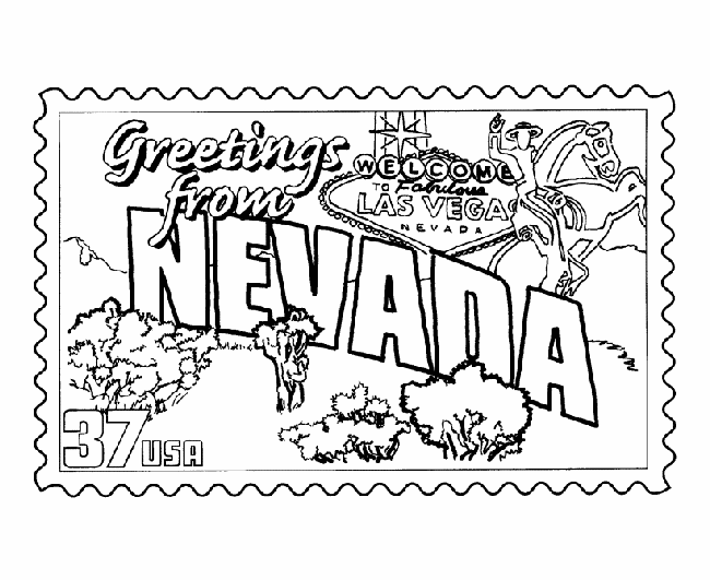 Nevada coloring #3, Download drawings