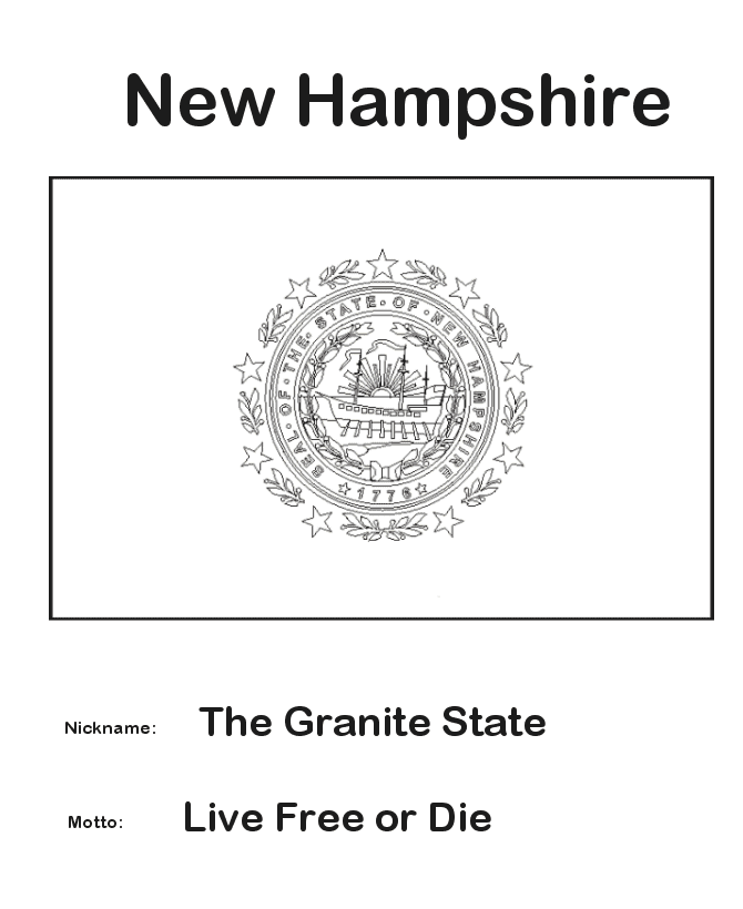 New Hampshire coloring #12, Download drawings