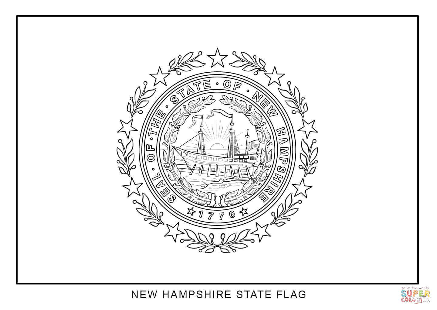 New Hampshire coloring #18, Download drawings
