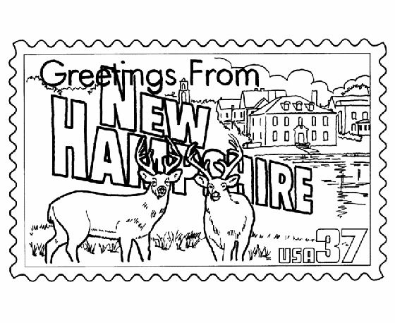 New Hampshire coloring #20, Download drawings