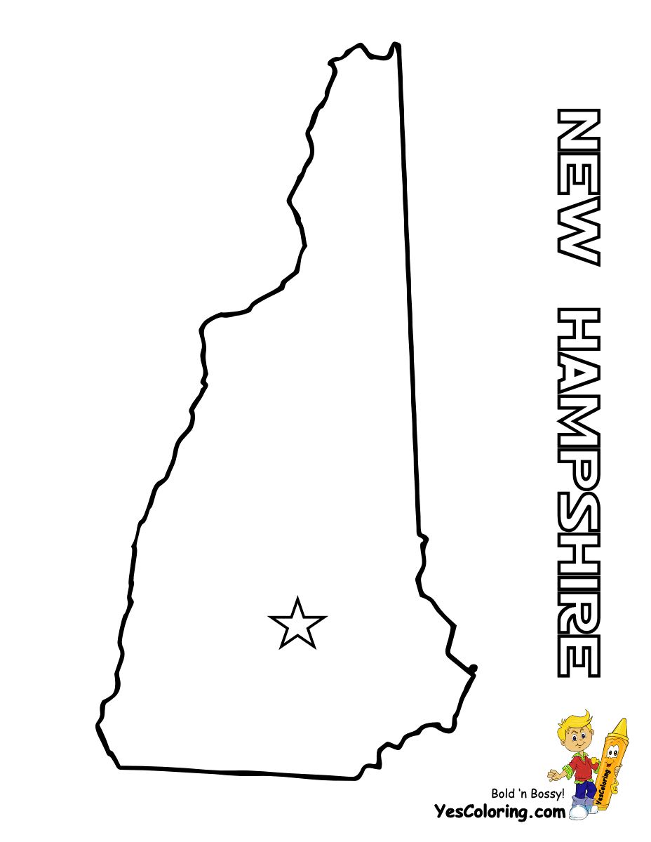 New Hampshire coloring #16, Download drawings