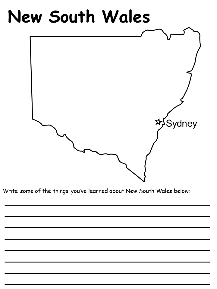 New South Wales coloring #19, Download drawings