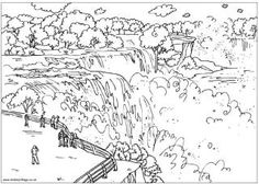 Victoria Falls coloring #14, Download drawings