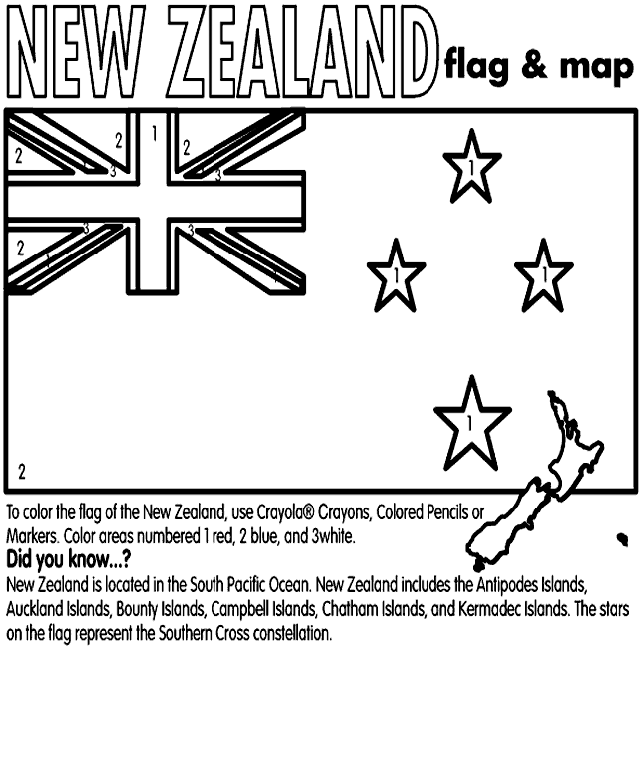 New Zealand coloring #17, Download drawings