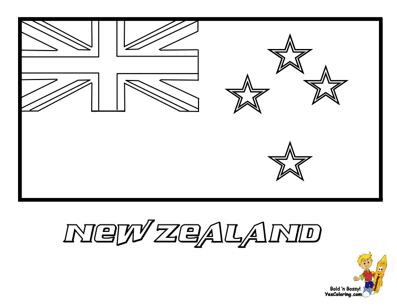 New Zealand coloring #16, Download drawings