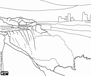 Niagara Falls coloring #14, Download drawings