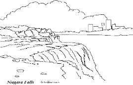 Niagara Falls coloring #16, Download drawings