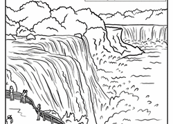 Niagara Falls coloring #13, Download drawings