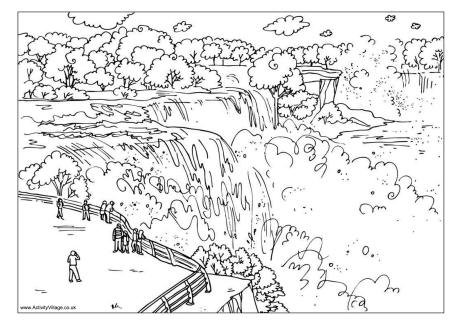 Niagara Falls coloring #15, Download drawings