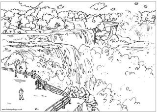 Niagara Falls coloring #18, Download drawings