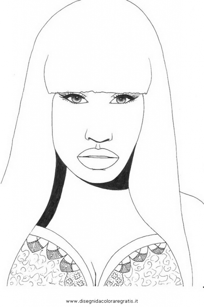 Nicki Minaj coloring #9, Download drawings