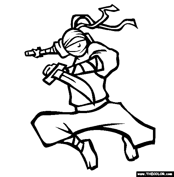Ninjas coloring #16, Download drawings