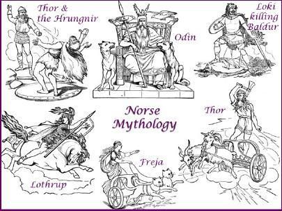 Norse Mythology coloring #1, Download drawings