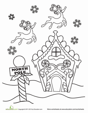 North Pole coloring #7, Download drawings
