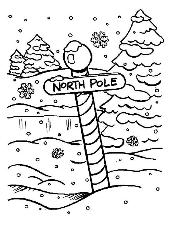 North Pole coloring #9, Download drawings