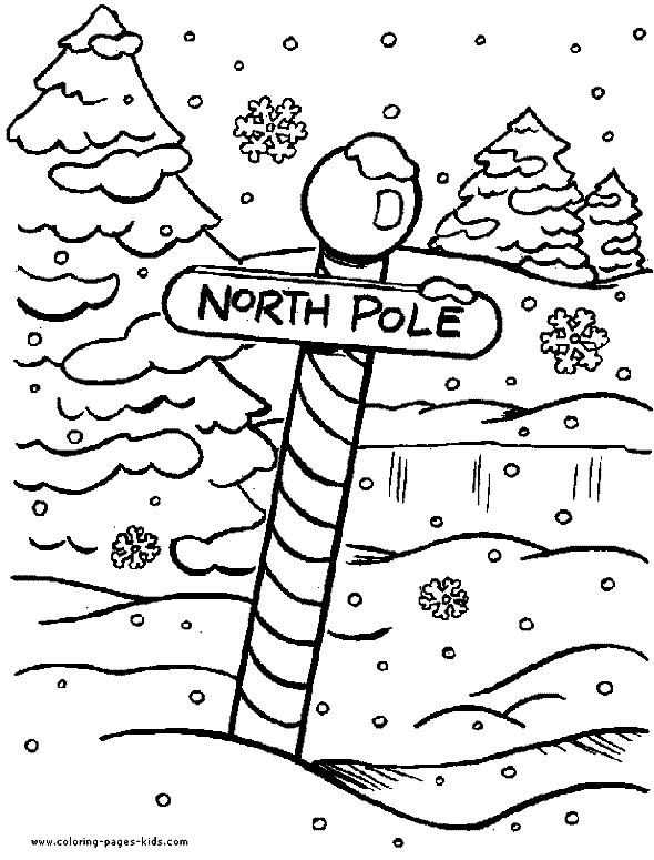 North Pole coloring #6, Download drawings