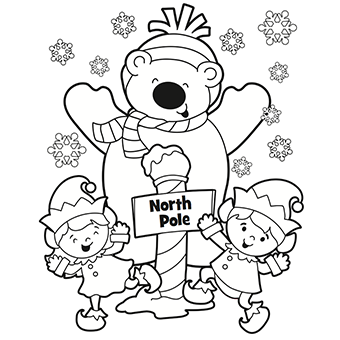 North Pole coloring #19, Download drawings