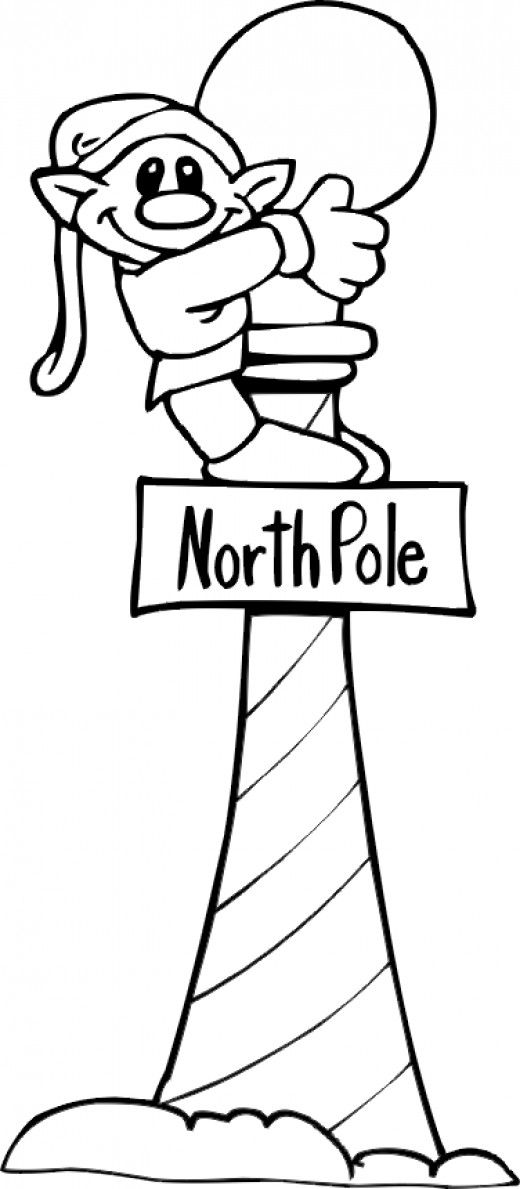 North Pole coloring #5, Download drawings