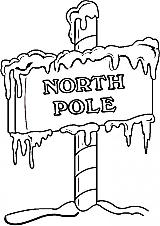 North Pole coloring #20, Download drawings