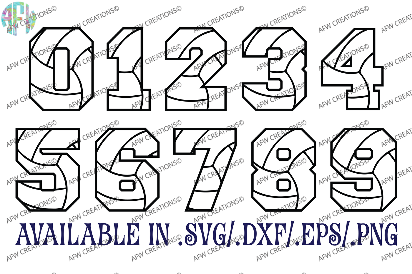 Numbers svg #6, Download drawings